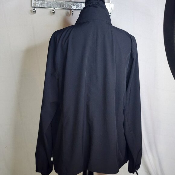 Zenergy Chicos Black Poly Span Elastic Cuff Hidden Hood Jacket Chico Sz 3 US XL - Picture 11 of 16